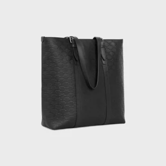 Bolso Cabas con hebilla en piel de becerro con relieve Triomphe