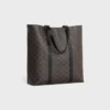 Bolso Cabas con hebilla en Triomphe Canvas y piel de becerro