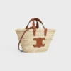 Bolso Celine Classic Panier para Teen en hojas de palma y piel de becerro Bolso Celine Classic Panier para Teen en hojas de palma y piel de becerro