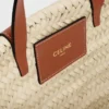 Bolso Celine Classic Panier para Teen en hojas de palma y piel de becerro Bolso Celine Classic Panier para Teen en hojas de palma y piel de becerro