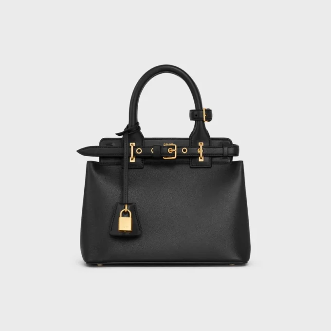 Bolso Celine Conti Teen en piel de becerro granulada flexible Bolso Celine Conti Teen en piel de becerro granulada flexible