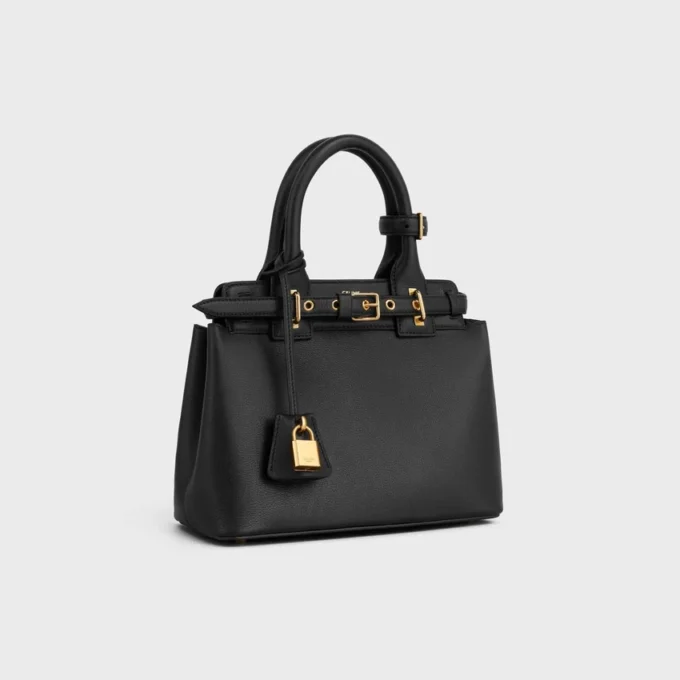 Bolso Celine Conti Teen en piel de becerro granulada flexible Bolso Celine Conti Teen en piel de becerro granulada flexible