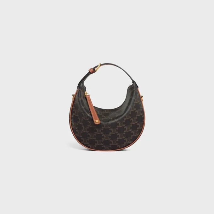Bolso Celine Lulu para adolescentes en Triomphe Canvas y piel de becerro Bolso Celine Lulu para adolescentes en Triomphe Canvas y piel de becerro
