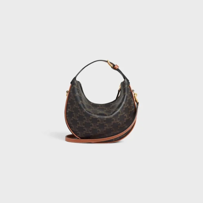 Bolso Celine Lulu para adolescentes en Triomphe Canvas y piel de becerro Bolso Celine Lulu para adolescentes en Triomphe Canvas y piel de becerro