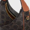 Bolso Celine Lulu para adolescentes en Triomphe Canvas y piel de becerro Bolso Celine Lulu para adolescentes en Triomphe Canvas y piel de becerro