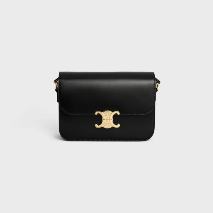 Bolso Classique Triomphe en piel de becerro brillante Bolso Classique Triomphe en piel de becerro brillante