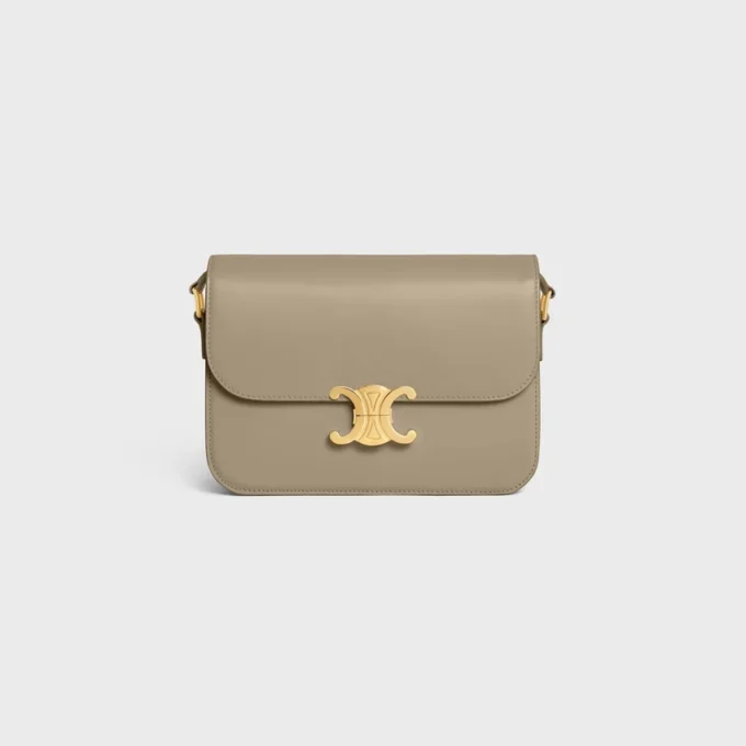 Bolso Classique Triomphe en piel de becerro brillante Bolso Classique Triomphe en piel de becerro brillante