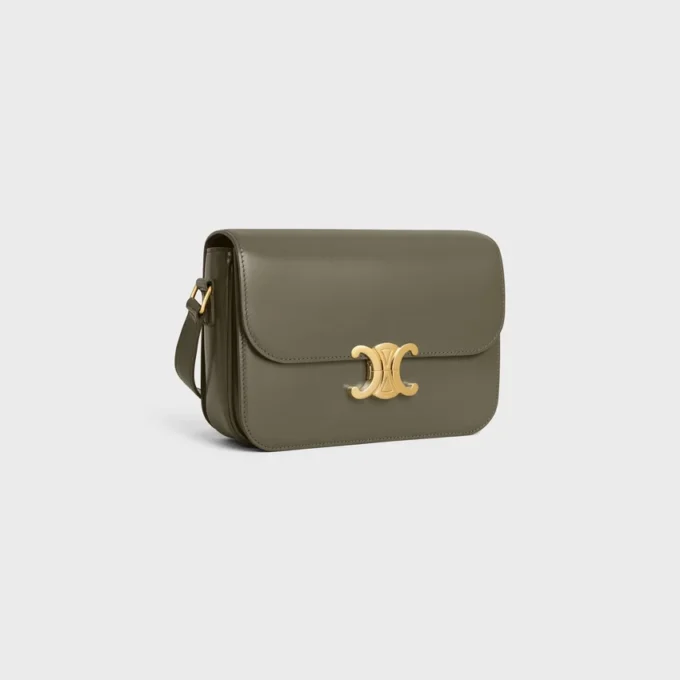 Bolso Classique Triomphe en piel de becerro brillante Bolso Classique Triomphe en piel de becerro brillante