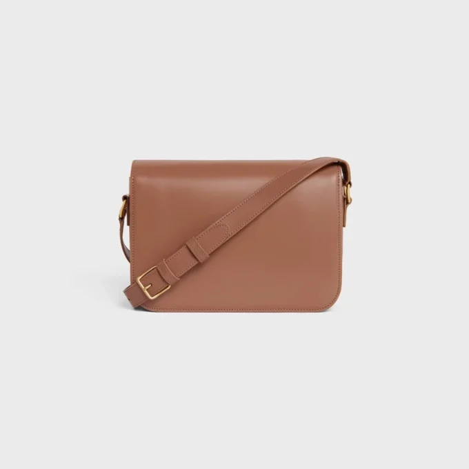 Bolso Classique Triomphe en piel de becerro brillante Bolso Classique Triomphe en piel de becerro brillante