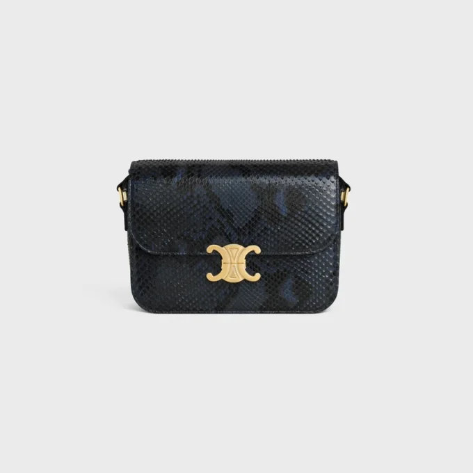 Bolso Classique Triomphe en piel de pitón Bolso Classique Triomphe en piel de pitón