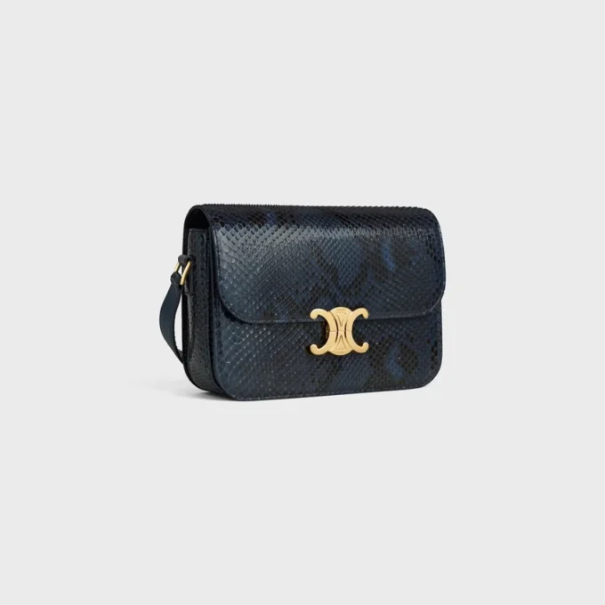 Bolso Classique Triomphe en piel de pitón Bolso Classique Triomphe en piel de pitón