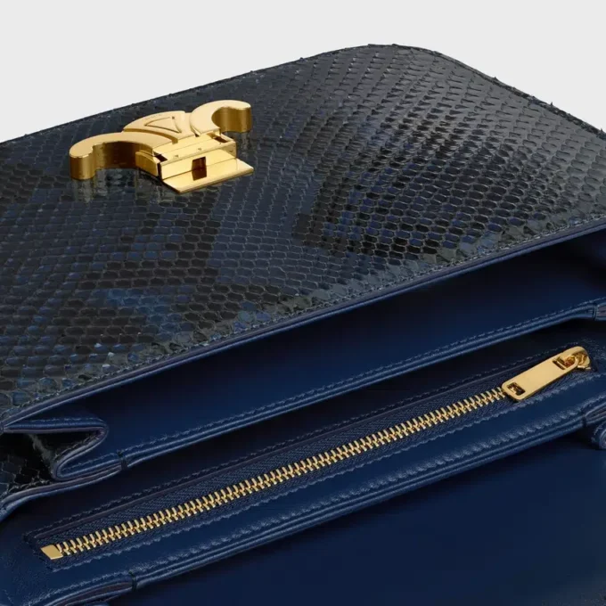 Bolso Classique Triomphe en piel de pitón Bolso Classique Triomphe en piel de pitón
