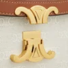 Bolso Classique Triomphe en tejido con estampado Triomphe integral y piel de becerro Bolso Classique Triomphe en tejido con estampado Triomphe integral y piel de becerro
