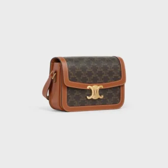 Bolso Classique Triomphe en Triomphe Canvas y piel de becerro