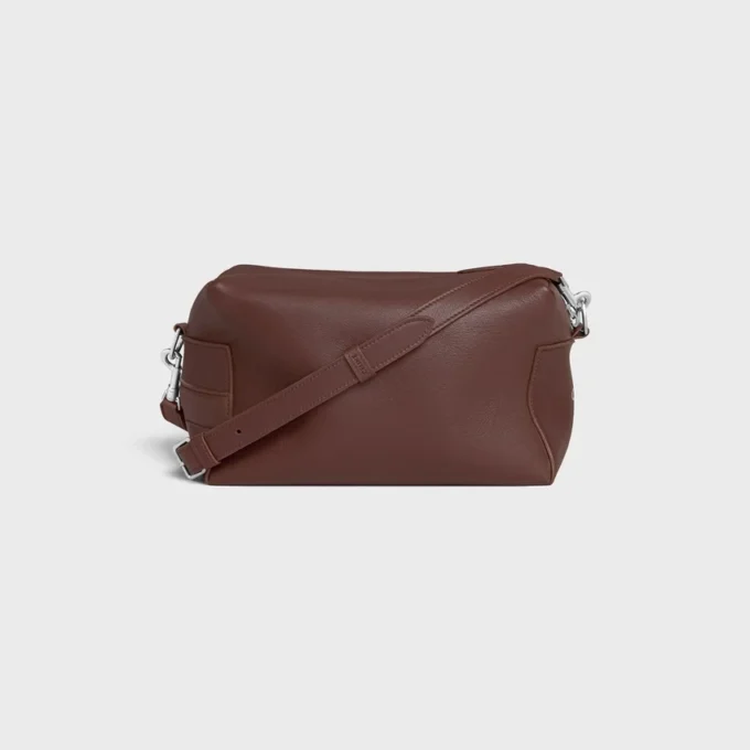 Bolso cruzado Take Away en piel de becerro lisa Bolso cruzado Take Away en piel de becerro lisa
