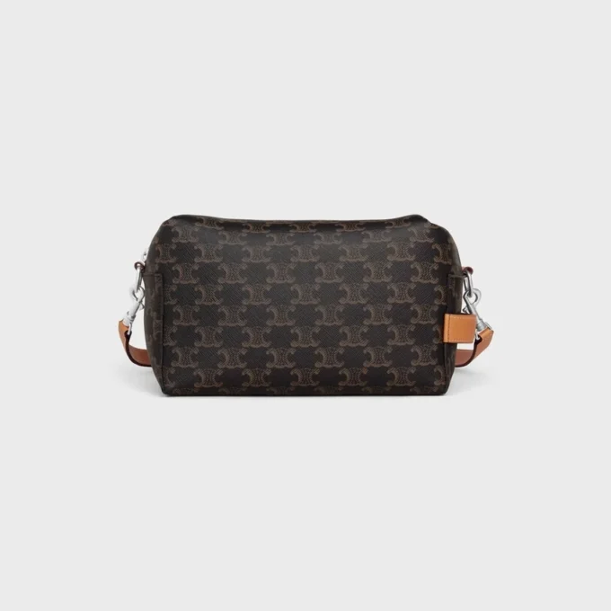 Bolso cruzado Take Away en Triomphe Canvas y piel de becerro