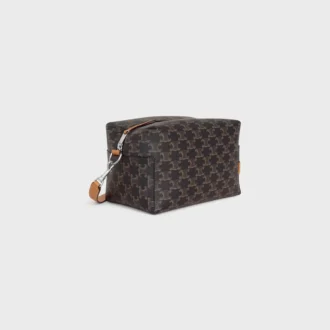 Bolso cruzado Take Away en Triomphe Canvas y piel de becerro