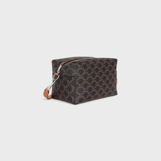 Bolso cruzado Take Away en Triomphe Canvas y piel de becerro