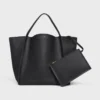 Bolso cubo mediano en piel de becerro flexible Bolso cubo mediano en piel de becerro flexible