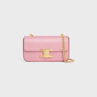 Bolso de hombro con cadena Claude en lagarto