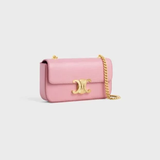 Bolso de hombro con cadena Claude en lagarto
