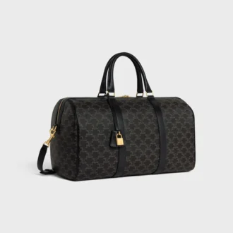 Bolso de viaje en Triomphe Canvas y piel de becerro