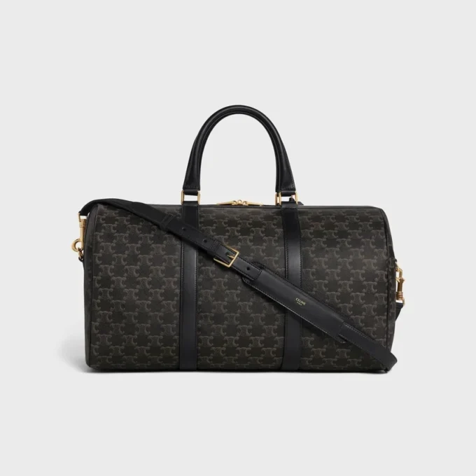 Bolso de viaje en Triomphe Canvas y piel de becerro
