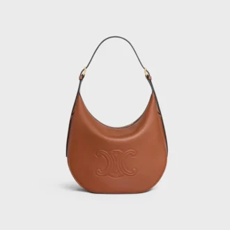 Bolso HeloïSe mediano en piel de becerro granulada y flexible