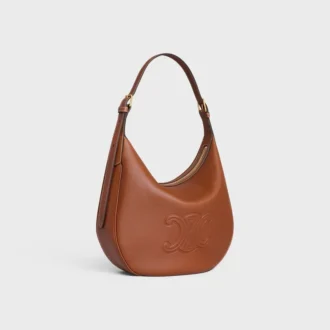 Bolso HeloïSe mediano en piel de becerro granulada y flexible