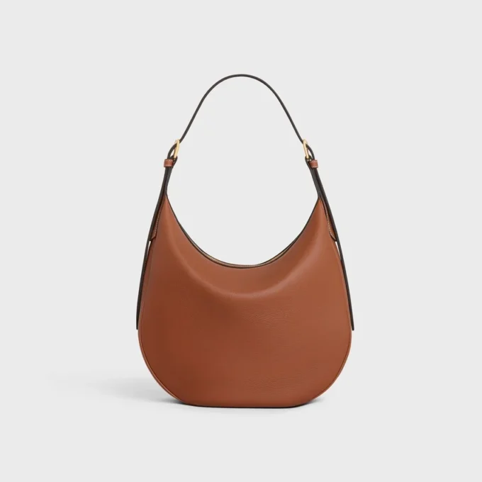 Bolso HeloïSe mediano en piel de becerro granulada y flexible Bolso HeloïSe mediano en piel de becerro granulada y flexible