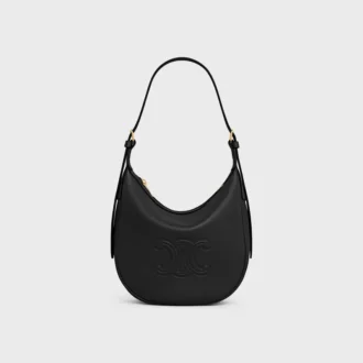 Bolso HeloïSe pequeño en piel de becerro granulada y flexible