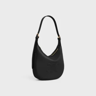 Bolso HeloïSe pequeño en piel de becerro granulada y flexible