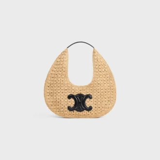 Bolso Hobo Panier Classic de CELINE en rafia y piel de becerro