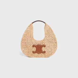 Bolso Hobo Panier Classic de CELINE en rafia y piel de becerro