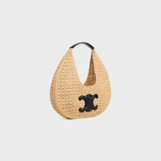 Bolso Hobo Panier Classic de CELINE en rafia y piel de becerro