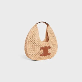 Bolso Hobo Panier Classic de CELINE en rafia y piel de becerro