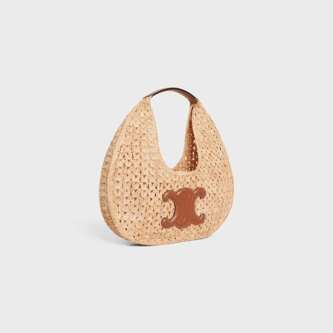 Bolso Hobo Panier Classic de CELINE en rafia y piel de becerro Bolso Hobo Panier Classic de CELINE en rafia y piel de becerro