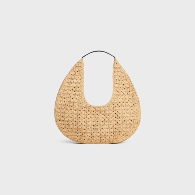 Bolso Hobo Panier Classic de CELINE en rafia y piel de becerro Bolso Hobo Panier Classic de CELINE en rafia y piel de becerro