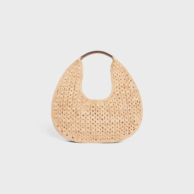 Bolso Hobo Panier Classic de CELINE en rafia y piel de becerro Bolso Hobo Panier Classic de CELINE en rafia y piel de becerro