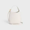 Bolso Hobo pequeño en piel de becerro lisa y flexible