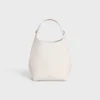 Bolso Hobo pequeño en piel de becerro lisa y flexible
