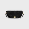 Bolso Little Halfmoon Soft Triomphe en rafia y piel de cordero Bolso Little Halfmoon Soft Triomphe en rafia y piel de cordero