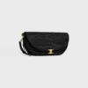 Bolso Little Halfmoon Soft Triomphe en rafia y piel de cordero Bolso Little Halfmoon Soft Triomphe en rafia y piel de cordero