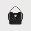 Bolso Louise mediano de rafia y piel de becerro Bolso Louise mediano de rafia y piel de becerro