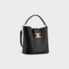 Bolso Louise mediano tipo cubo en piel de becerro lisa