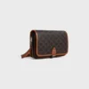 Bolso Messenger Folco pequeño en Triomphe Canvas y piel de becerro Bolso Messenger Folco pequeño en Triomphe Canvas y piel de becerro