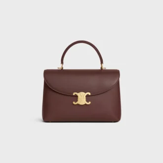 Bolso Nino mediano en piel de becerro granulada y flexible