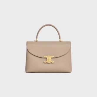 Bolso Nino mediano en piel de becerro granulada y flexible