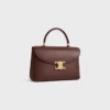Bolso Nino mediano en piel de becerro granulada y flexible