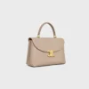 Bolso Nino mediano en piel de becerro granulada y flexible